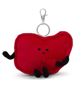 Ohio State Shaped Plush Bag Charm/ Keychain