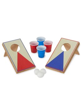 Mini Cornhole Pong Set
