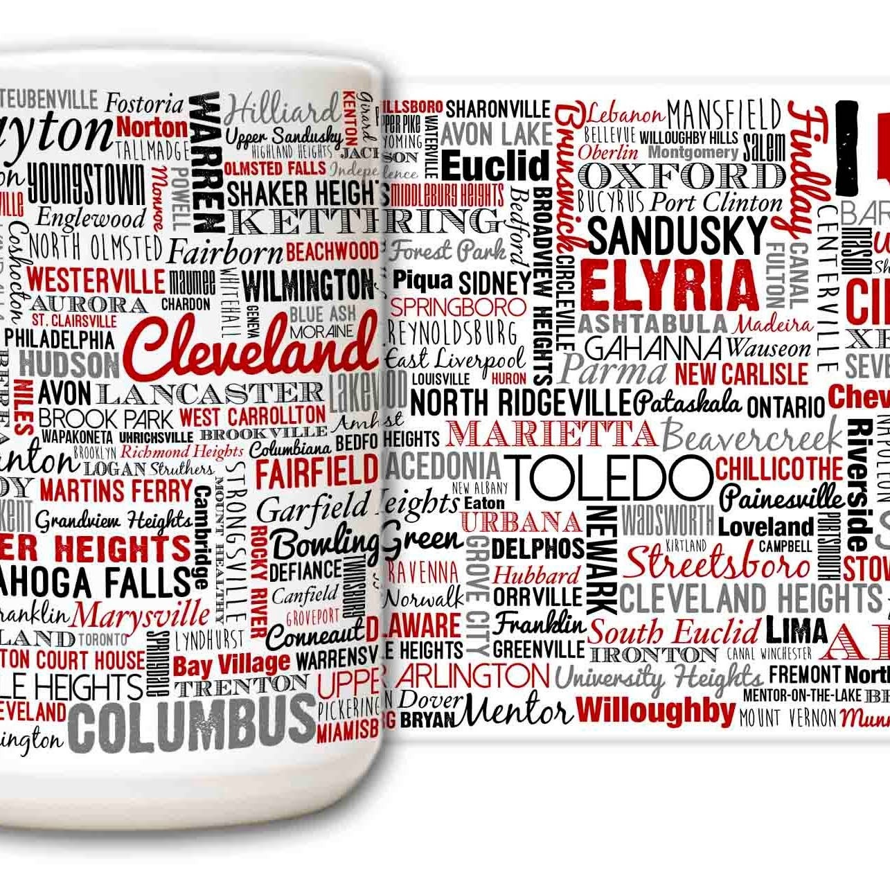 Cities of Ohio State Mug