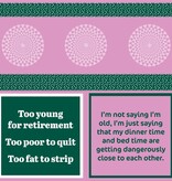 Drinks on Me Napkin: I'm Old (cocktail paper napkin pack)