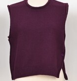 Molly Bracken Purple Ladies Knitted Sleeveless Sweater