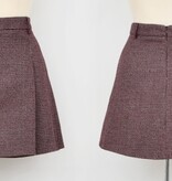 Molly Bracken Dark Red Ladies Woven Skirt