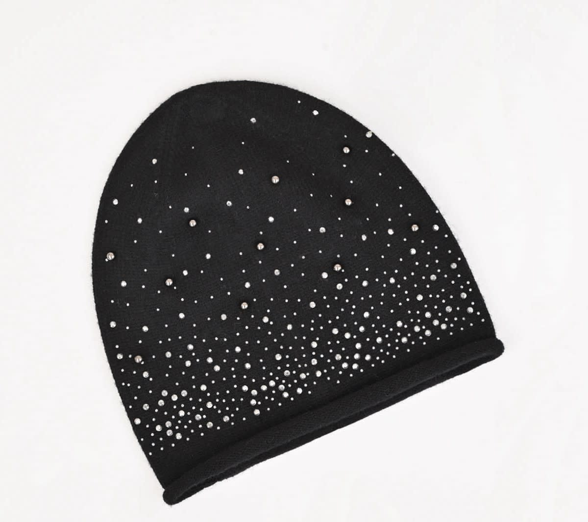 Molly Bracken Black Ladies Knitted Hat