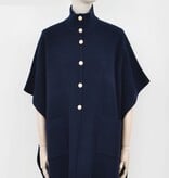 Molly Bracken Navy Blue Ladies Knitted Cape