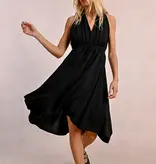 Molly Bracken Black Ladies Woven Dress