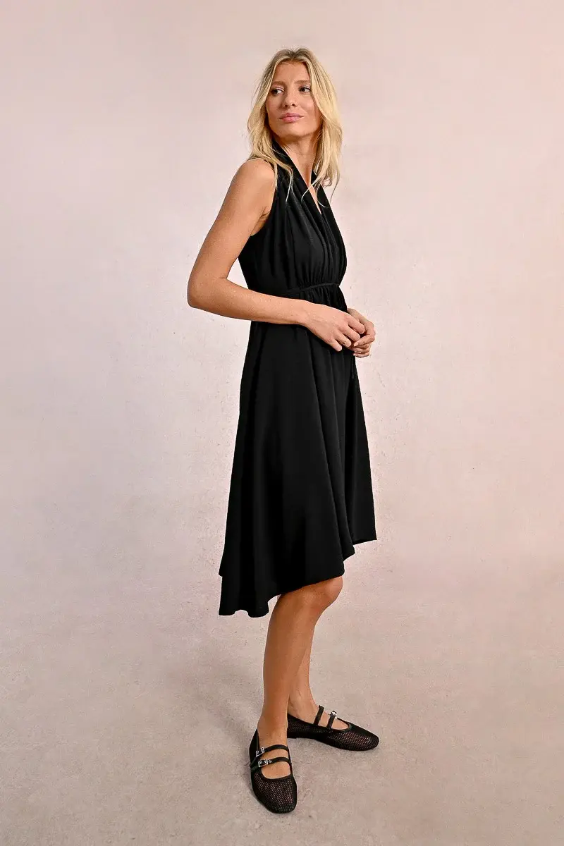 Molly Bracken Black Ladies Woven Dress