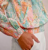 Molly Bracken Turquoise Jazz Ladies Woven Jacket