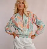 Molly Bracken Turquoise Jazz Ladies Woven Jacket