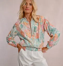 Molly Bracken Turquoise Jazz Ladies Woven Jacket