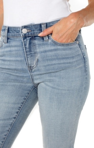 Liverpool Los Angeles charlie crop wide rolled cuff 24in ins
