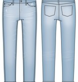 Liverpool Los Angeles charlie crop wide rolled cuff 24in ins