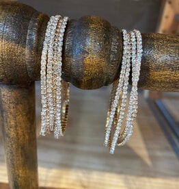 FLEURISH Thin Stretch Bracelet (various colors/styles available) *crystals