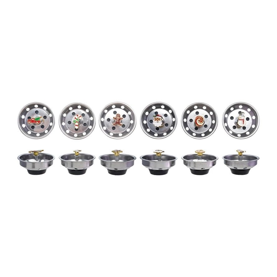 FLEURISH Stainless Steel Sink Strainer with Holiday Icon (Choice of 6 Styles)