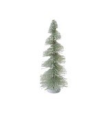 FLEURISH 12.5" Sage Bottle Brush Tree with Wood Base