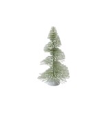 FLEURISH 6.5" Sage Bottle Brush Tree with Wood Base