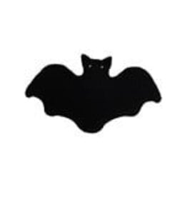 FLEURISH Faux Sherpa Fabric Bat Shaped Pillow, Black