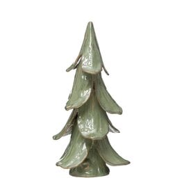 FLEURISH Lg Mint Glaze Handmade Stoneware Tree