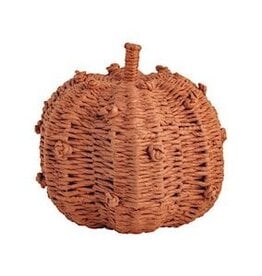 Mudpie Orange Woven Knot Pumpkin