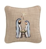 Mudpie Holy Family Mini Pillow