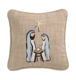 Mudpie Holy Family Mini Pillow