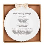 Mudpie Family Recipe Plate