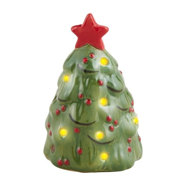 Mudpie Light-Up Tree Sitter (green tree w red star)