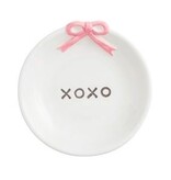 Mudpie XOXO PINK BOW VALENTINE TIDBIT DISH
