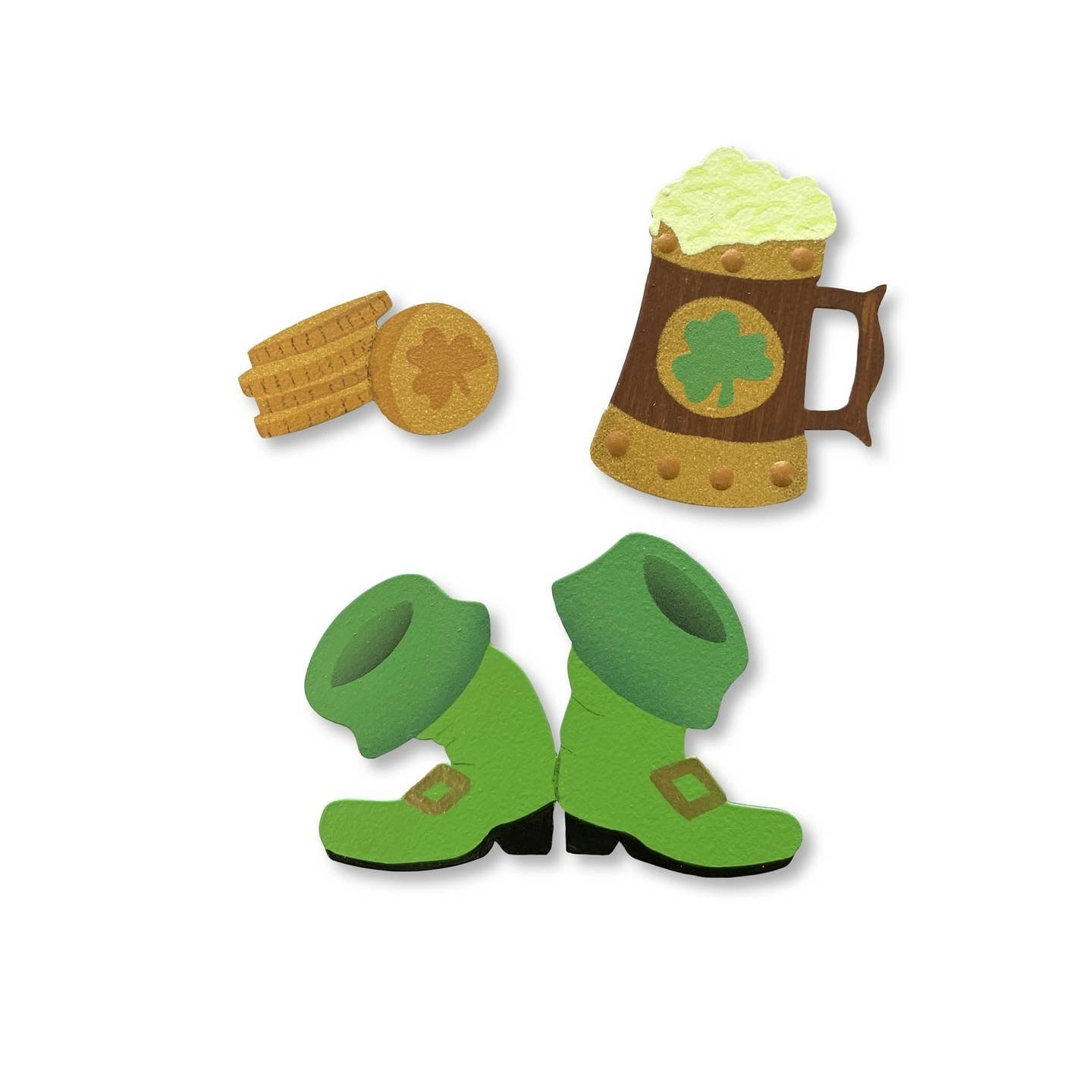 Mudpie St. Pat's Beer Stein Magnets S/3