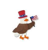 Roeda Studio Patriotic Bald Eagle Magnet