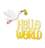 Roeda Studio Hello World Baby Magnets S/2