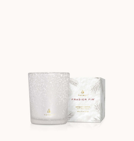 Thymes Flocked Votive Candle Frasier Fir (boxed)