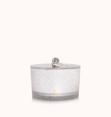 Thymes Frasier Fir Large Poured Candle, 3-Wick Flocked