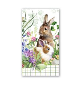 Michel Design Works MDW Bunny Meadow Bunny Hostess Napkin *final few