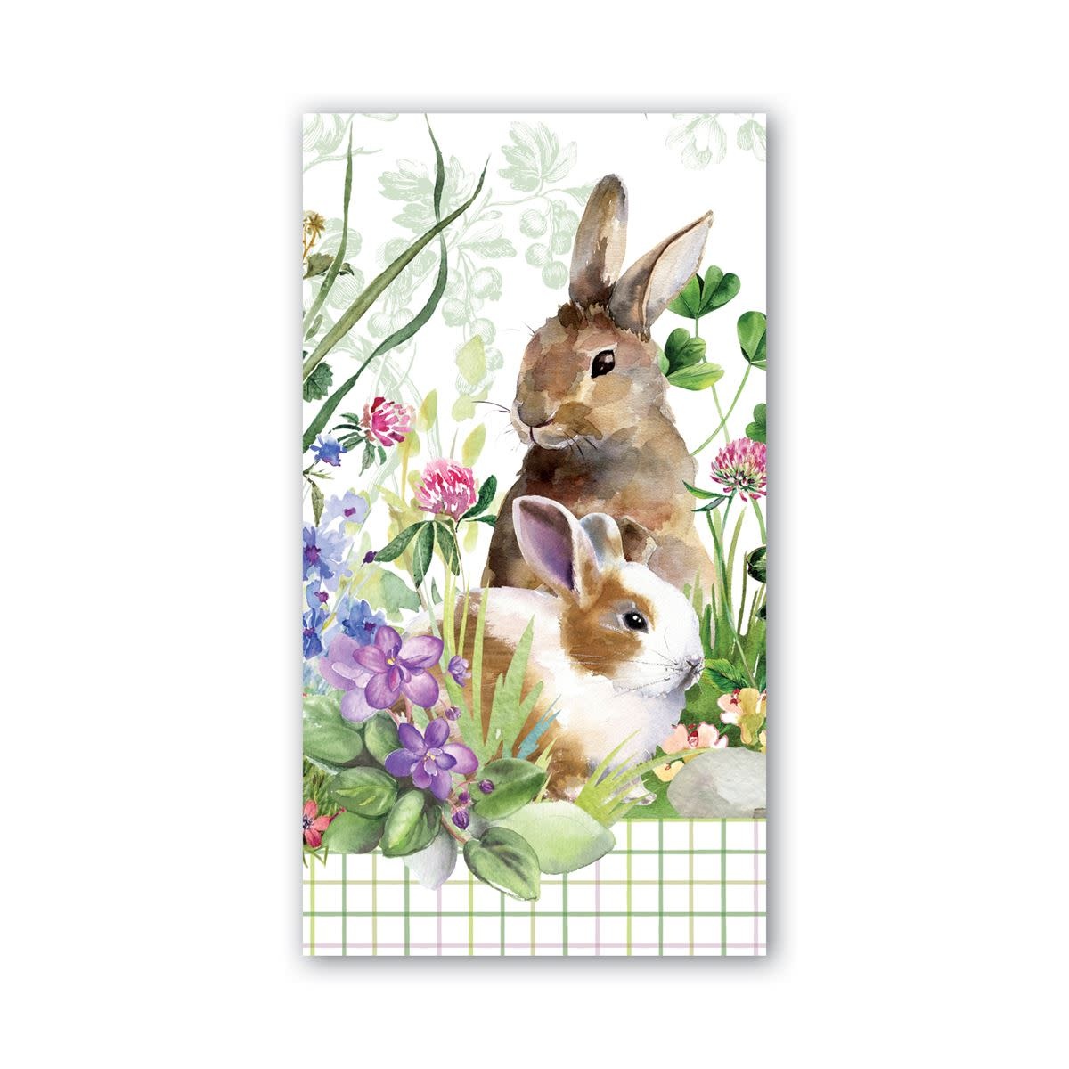 Michel Design Works MDW Bunny Meadow Bunny Hostess Napkin *final few