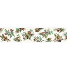 Michel Design Works White Spruce Cotton Table Runner