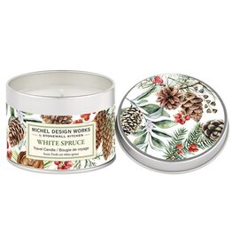 Michel Design Works White Spruce Travel Candle - New Larger 5.47 oz Size
