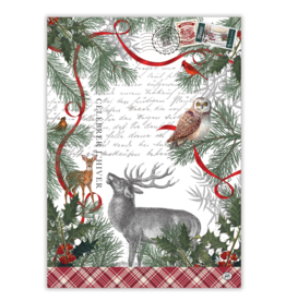 Michel Design Works Winter Woodland Kitchen Towel