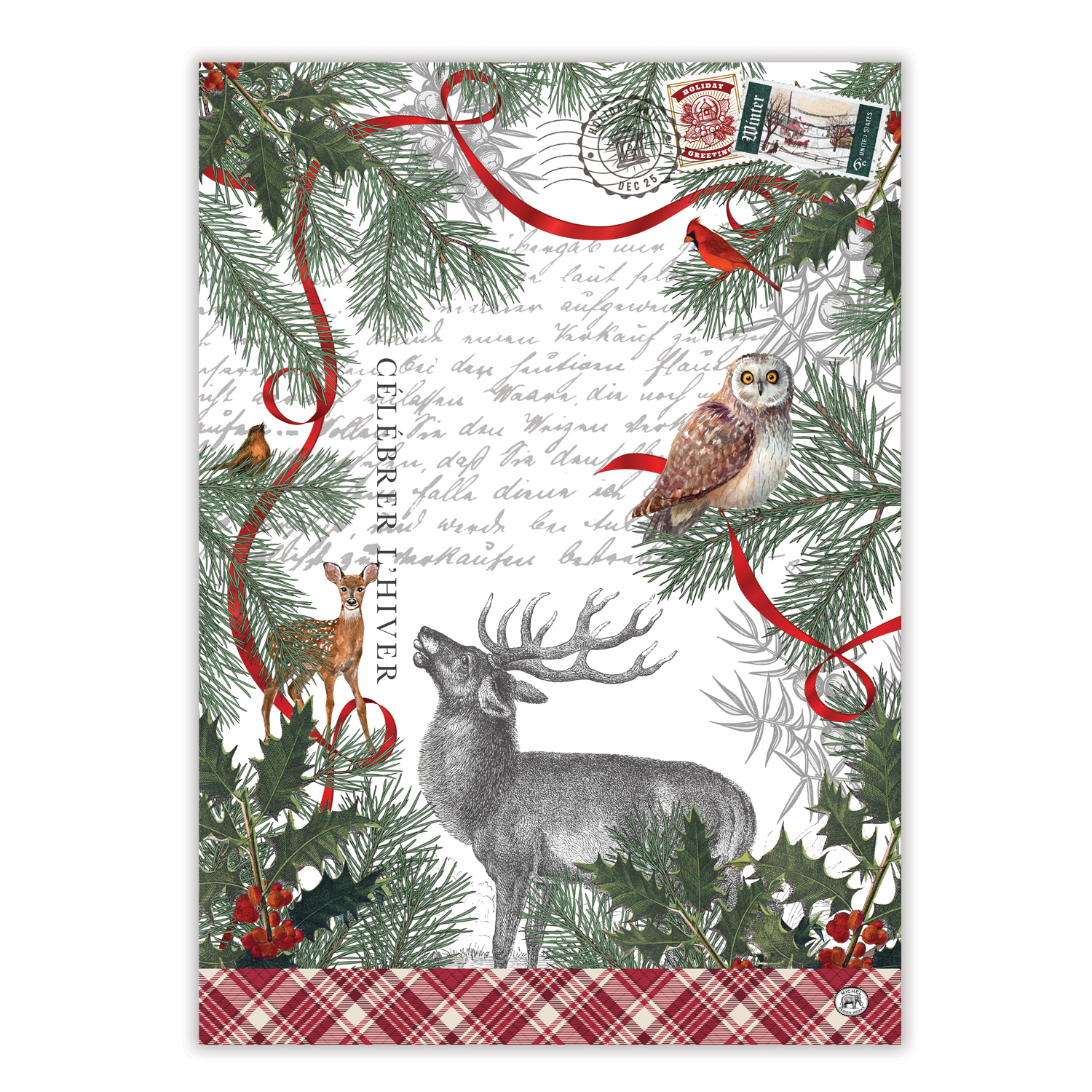 Michel Design Works Winter Woodland Kitchen Towel *