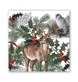 Michel Design Works Winter Woodland Cocktail Napkin
