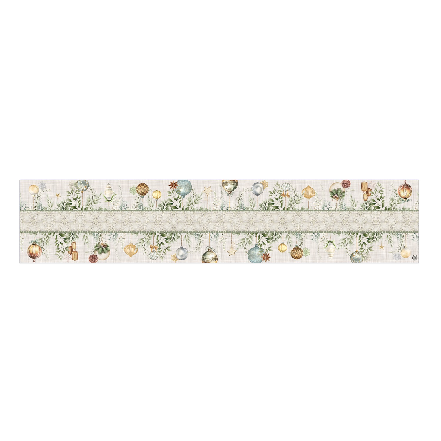 Michel Design Works MDW Peace on Earth Cotton Table Runner