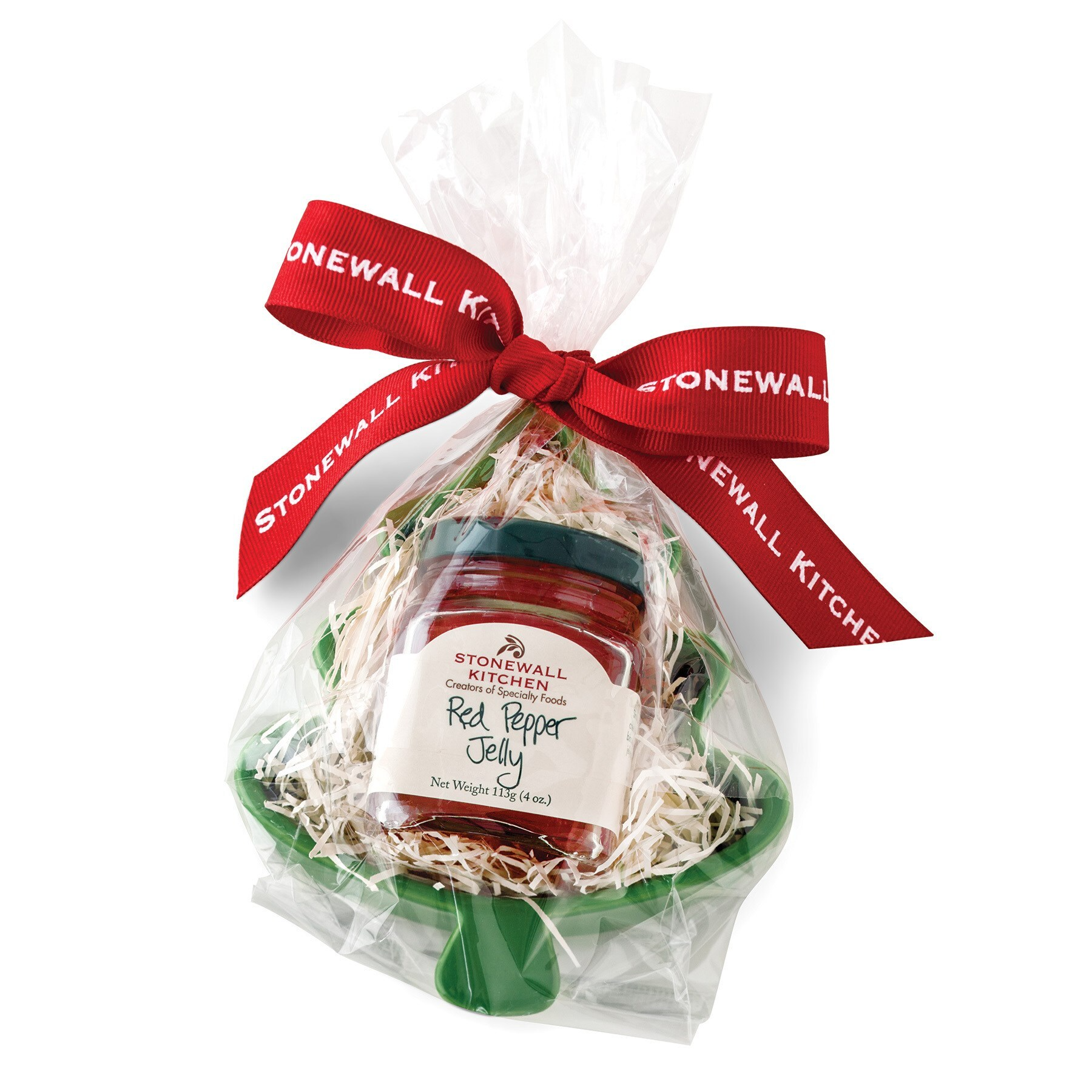 Stonewall Kitchen Red Pepper Jelly Holiday Tree Ramekin Gift