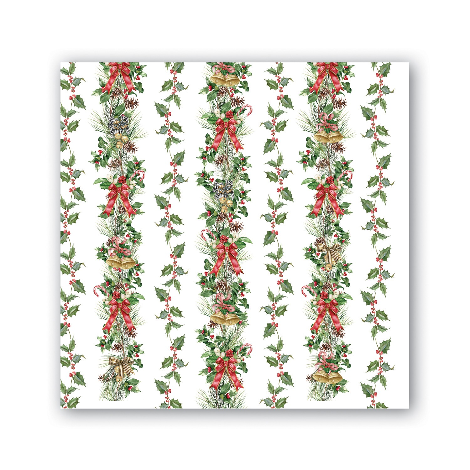 Michel Design Works MDW Holiday Garland Cocktail Napkin