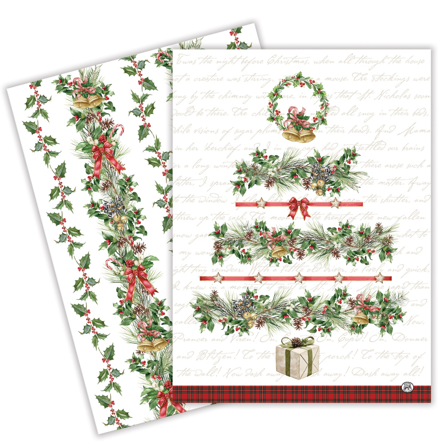 Michel Design Works MDW Holiday Garland Kitchen Towel Set of 2