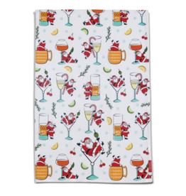 Stonewall Kitchen Tea Towel Cocktails with Santa
