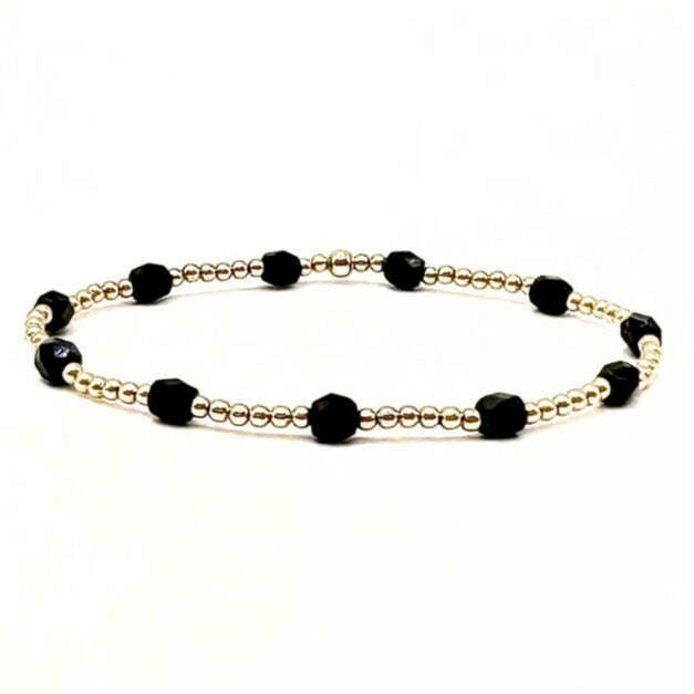 Erin Gray Black Key West Gold-Filled and Waterproof Bracelet