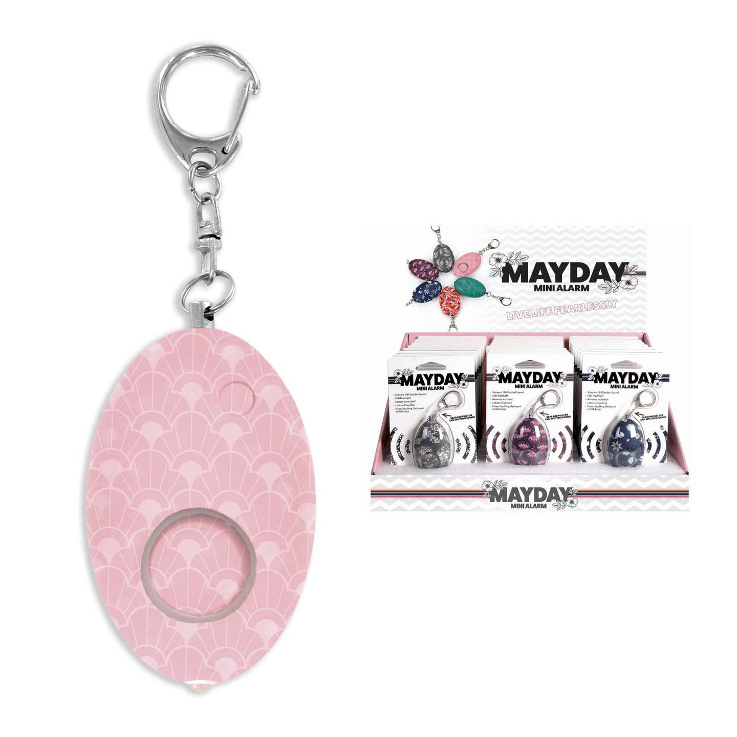 Mayday Mini Alarm Key Chain (various)