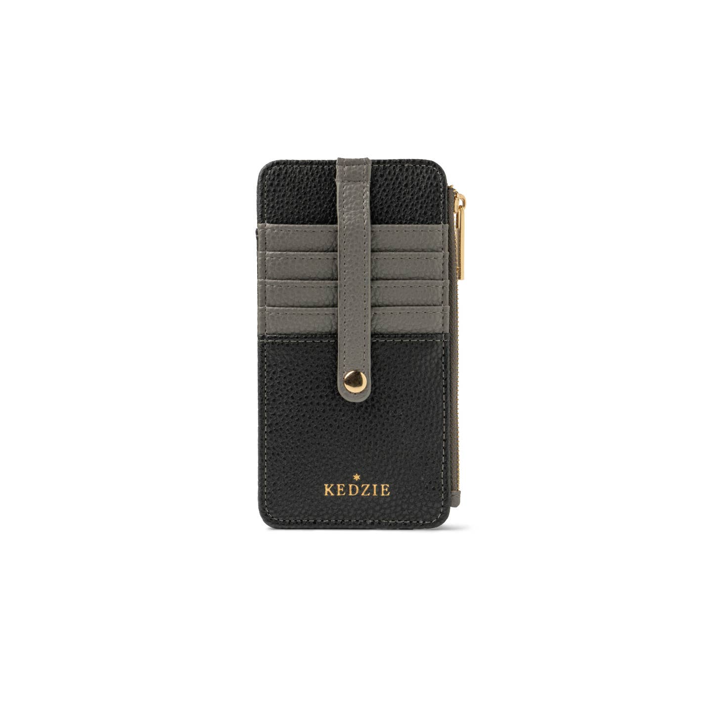 Kedzie Kedzie Essentials Only Zippered Wallet Black
