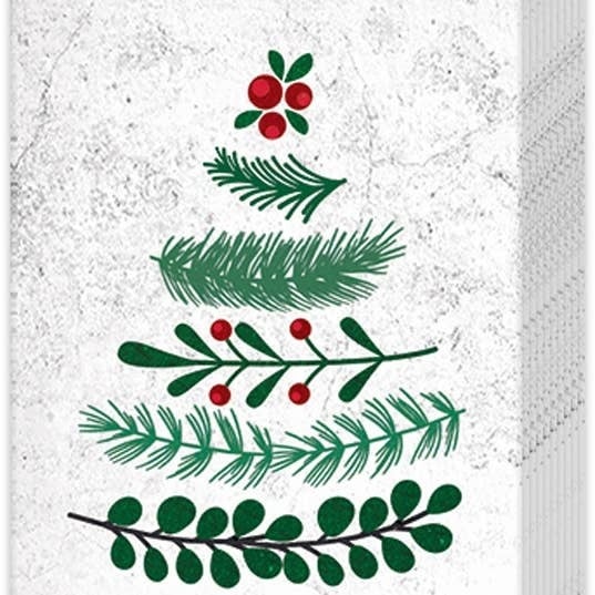 Boston International Pocket Tissues: Natural Christmas Tree