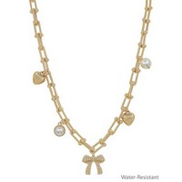 Meghan Browne Style NECK: EVAN GOLD PEARL