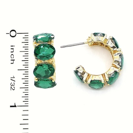 Meghan Browne Style EAR: QUIN EMERALD